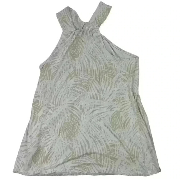 APT. 9 Women's Babydoll Tank Top Beige/Ivory Print Size M Sleeveless Casual - Picture 8 of 9
